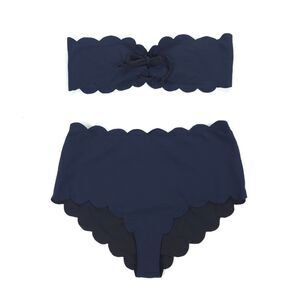 NEW Marysia Riviera Bikini Top Santa Monica Bottom Set Coquette Vintage Boho XXL